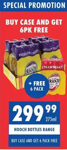 Ultra Liquors HOOCH BOTTLES RANGE offer