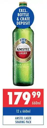Ultra Liquors AMSTEL LAGER SHARING PACK offer