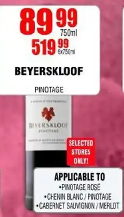 BEYERSKLOOF PINOTAGE