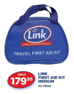 Link Pharmacy LINK FIRST AID KIT MEDIUM 43 ITEMS offer