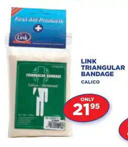 Link Pharmacy LINK TRIANGULAR BANDAGE CALICO offer