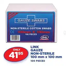 Link Pharmacy LINK GAUZE NON-STERILE 100 mm x 100 mm offer