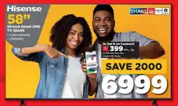 HiFi Corp Hisense 58-inch Smart UHD TV 58A6K offer