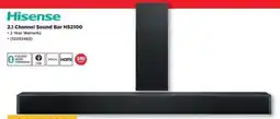 HiFi Corp Hisense 2.1 Channel Sound Bar HS2100 offer