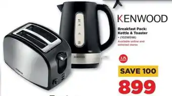 HiFi Corp KENWOOD Breakfast Pack Kettle & Toaster offer