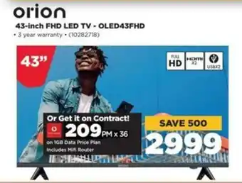 HiFi Corp 43-inch FHD LED TV-OLED43FHD offer