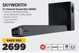 HiFi Corp SKYWORTH 2.1 Channel Sound Bar SS630 offer