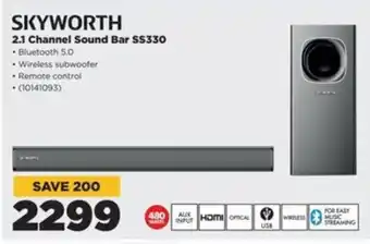 HiFi Corp SKYWORTH 2.1 Channel Sound Bar SS330 offer