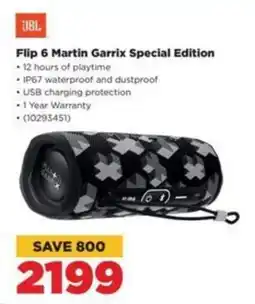 HiFi Corp JBL Flip 6 Martin Garrix Special Edition offer