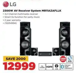 HiFi Corp LG 2300W AV Receiver System MR11AZAFLLK offer
