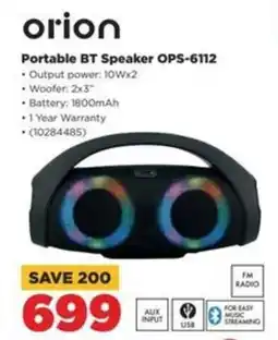 HiFi Corp Portable BT Speaker OPS-6112 offer