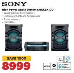 HiFi Corp SONY High Power Audio System SHAKEXIOD offer