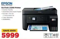 HiFi Corp EPSON EcoTank L5290 Printer offer