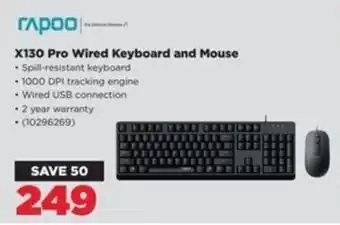 HiFi Corp X130 Pro Wired Keyboard and Mouse offer