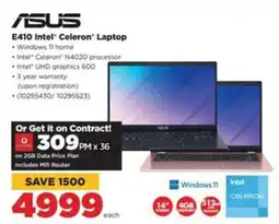 HiFi Corp ASUS E410 Intel Celeron Laptop offer