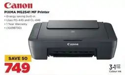 HiFi Corp Canon PIXMA MG2541 MF Printer offer
