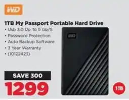 HiFi Corp 1TB My Passport Portable Hard Drive offer