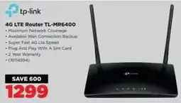 HiFi Corp 4G LTE Router TL-MR6400 offer