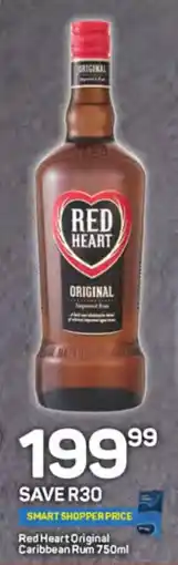 Pick n Pay Liquor Red Heart Original Caribbean Rum 750ml offer