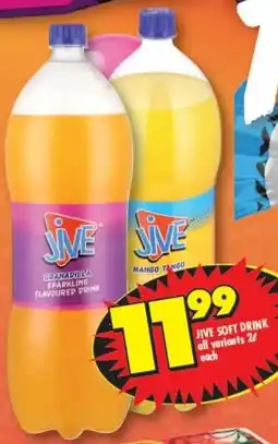 Shoprite JIVE SOFT DRINK all variants 2L each offer