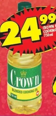 Shoprite CROWN BLENDED COOKING OIL 750ml offer