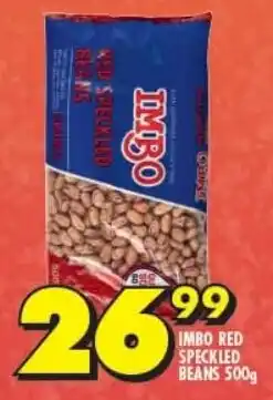 Shoprite IMBO RED SPECKLED BEANS 500g offer