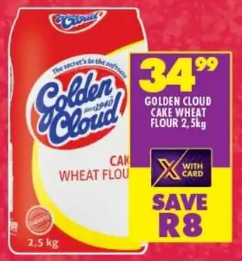 Shoprite GOLDEN CLOUD CAKE WHEAT FLOUR 2,5kg offer