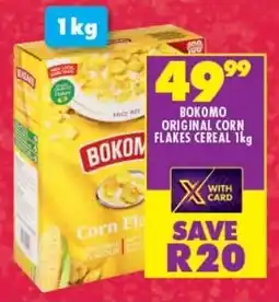 Shoprite BOKOMO ORIGINAL CORN FLAKES CEREAL 1kg offer