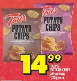 Shoprite TAIT'S POTATO CHIPS all variants 125g each offer