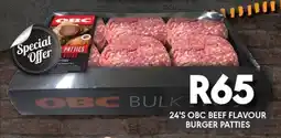 OBC Meat & Chicken 24'S OBC BEEF FLAVOUR BURGER PATTIES offer