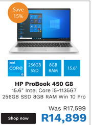 First Shop HP ProBook 450 G8 offer