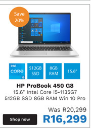 First Shop HP ProBook 450 G8 512GB offer