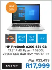 First Shop HP ProBook x360 435 G8 5800U offer