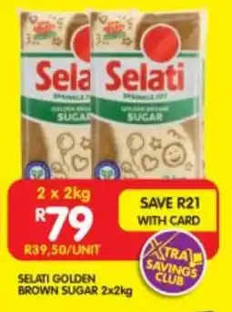 Shoprite SELATI GOLDEN BROWN SUGAR 2x2kg offer