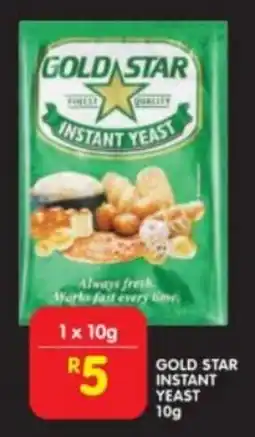 Shoprite GOLD STAR INSTANT YEAST 10g offer