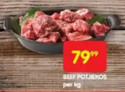 Shoprite BEEF POTJIEKOS per kg offer