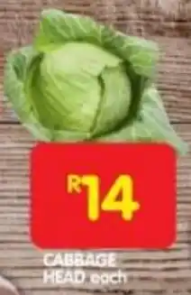 Shoprite CABBAGE HEAD each offer