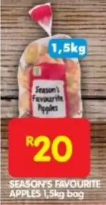Shoprite SEASON'S FAVOURITE APPLES 1,5kg bag offer
