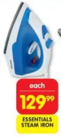 Shoprite ESSENTIALS STEAM IRON offer