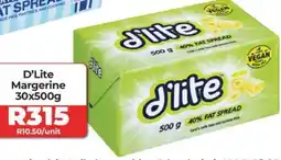 1UP D’Lite Margerine 30x500g offer