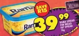 Shoprite RAMA SPREAD FOR BREAD FAT SPREAD 1kg offer