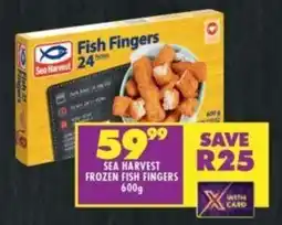 Shoprite SEA HARVEST FROZEN FISH FINGERS 600g offer