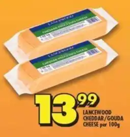 Shoprite LANCEWOOD CHEDDAR/GOUDA CHEESE per 100g offer