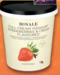 Shoprite ROYALE FULL CREAM YOGHURT 1kg offer