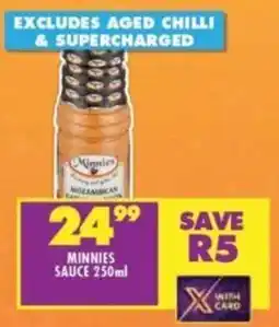 Shoprite MINNIES SAUCE 250ml offer