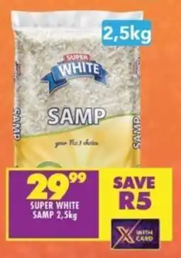 Shoprite SUPER WHITE SAMP 2,5kg offer