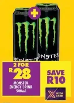 Shoprite MONSTER ENERGY DRINK 500ml offer