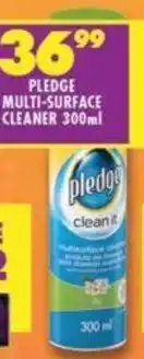 Shoprite PLEDGE MULTI-SURFACE CLEANER 300ml offer