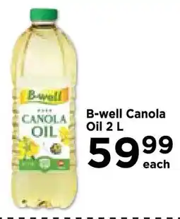 Food Lover's Market B-well Canola Oil 2 L offer