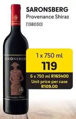 Makro SARONSBERG Provenance Shiraz offer